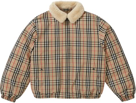 supreme burberry shearling|Supreme x Burberry: Apparel & More .